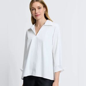 Foxcroft Women's White Blouse